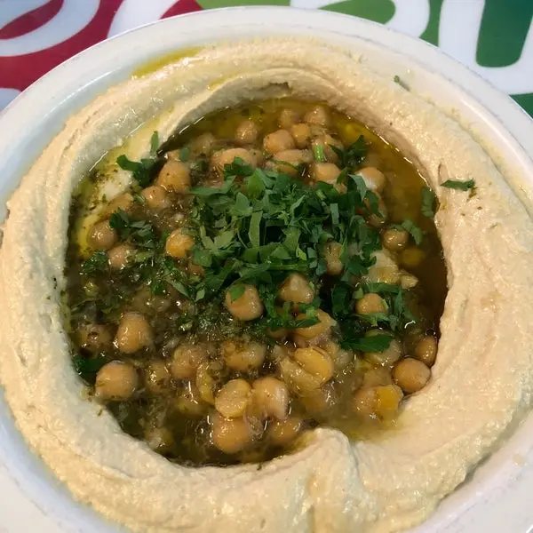 tahini hummus dish